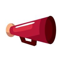 red megaphone device audio vector