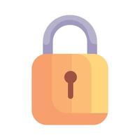 safe secure padlock vector