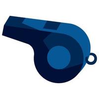 blue whistle accessory vector