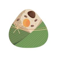 zongzi delicious asian food vector