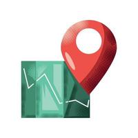 map gps location icon vector