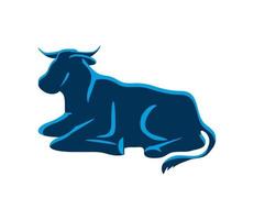 icono de animal de vaca vector