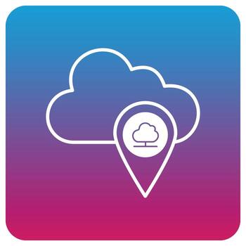 ubicación en la nube que puede editar o modificar fácilmente vector