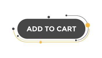 Add to cart button web banner templates. Vector Illustration