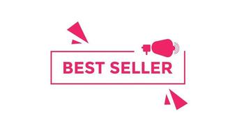 Best Seller button web banner templates. Vector Illustration