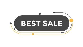 Best Sale button web banner templates. Vector Illustration