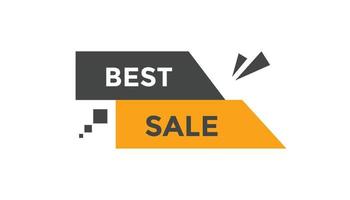 Best Sale button web banner templates. Vector Illustration