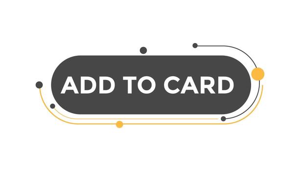 Add to Card  button web banner templates. Vector Illustration