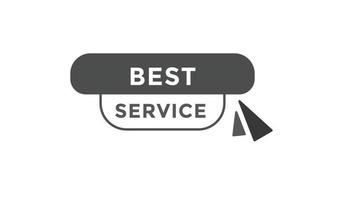 Best service button web banner templates. Vector Illustration