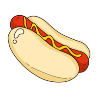dessin animé de restauration rapide de hot-dog png