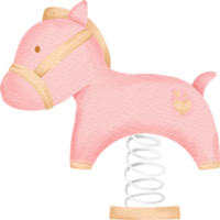 cavalo de playground aquarela png