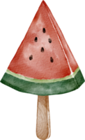 watercolor watermelon ice cream png
