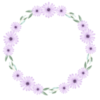 watercolor flower frame png