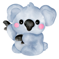 koala watercolor wild animal png