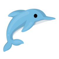 delfino cartone animato carino mare animale png