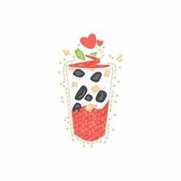 Vector hygge es lontrong from Indonesia with a funny component