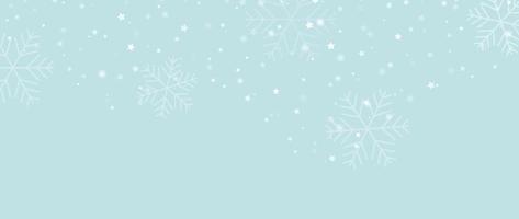 Elegant winter snowflake background vector illustration. Luxury decorative snowflake and sparkle on light blue background. Design suitable for invitation card, greeting, wallpaper, poster, banner.