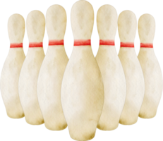 waterverf bowling pin png