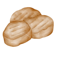 nugget snel voedsel waterverf png