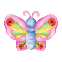 Aquarell Schmetterling wildes Tier png