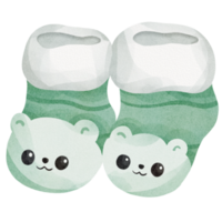 watercolor baby shoes png