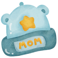 chapeau de bébé aquarelle png