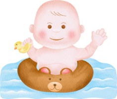 waterverf baby kinderen kinderen speelgoed- klem kunst illustratie pasgeboren png