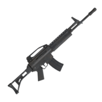 assault rifle isolated gun