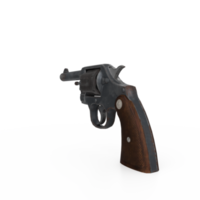 3D Rendering Of Revolver Gun png