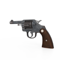 3D Rendering Of Revolver Gun png