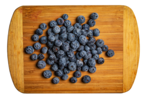 bleuets crus frais en arrière-plan, vue de dessus png