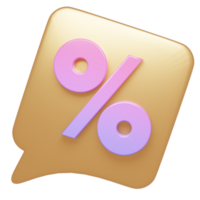 3D sale promotion icon png