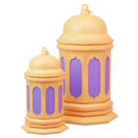 ramadan islamic eid mubarak 3d icon png