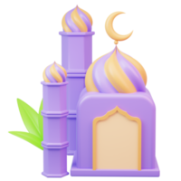 ramadan islamic eid mubarak 3d icon png
