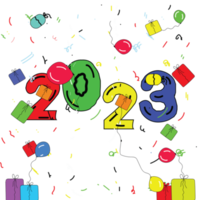 2023 new year png