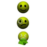 emoji's geel schattig png