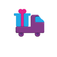 3D package car icon