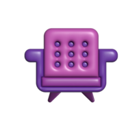 3D Sofa icon png