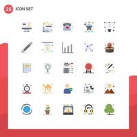 25 Creative Icons Modern Signs and Symbols of graphic seminar love presentation conference Editable Vector Design Elements