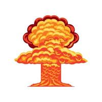 burning explosion icon vector