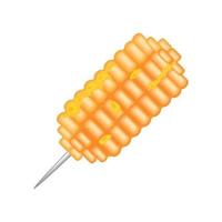 grill corn in stick vector