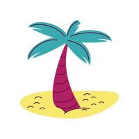 tropical palm icon vector