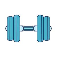 fitness dumbbell icon vector