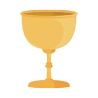 gold chalice icon vector