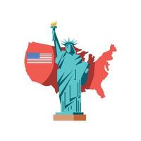 USA tourism landmark vector
