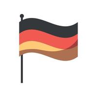 alemania bandera nacional vector