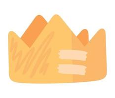 crown made of paper vector