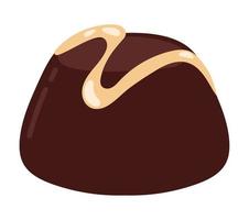 icono de caramelo de chocolate vector