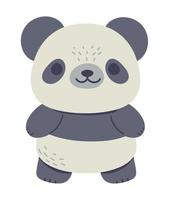 panda kawaii animales vector