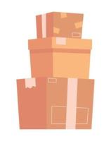 stack of boxes vector